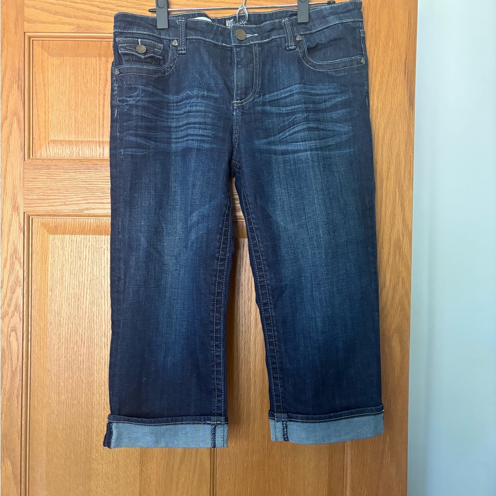 Kut from the Kloth Dark Wash Cropped Jeans